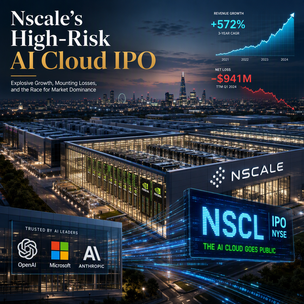 AI Cloud Provider Nscale Files for IPO Amid Explosive Revenue Growth and Mounting Losses