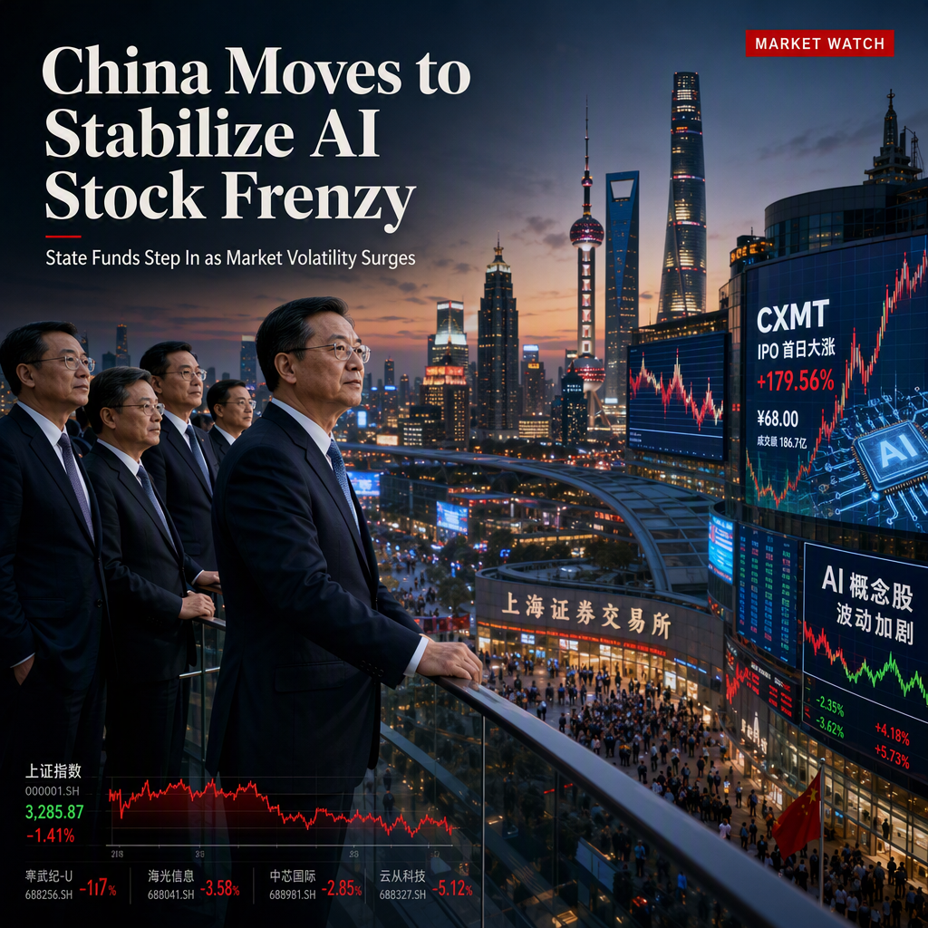 China's State-Backed Funds Intervene Amid Volatile AI Stock Swings