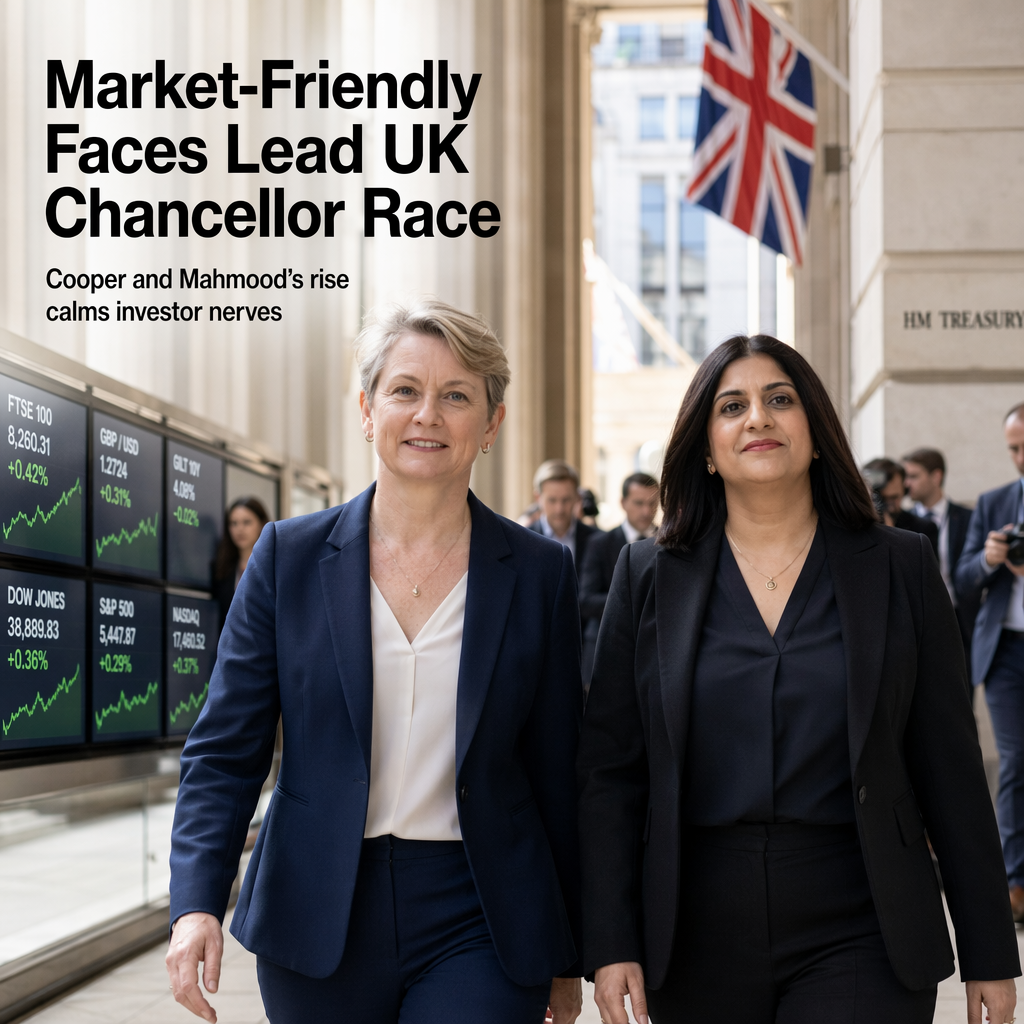 Market-Friendly Candidates Emerge as Top Contenders for UK Chancellor, Easing Investor Concerns