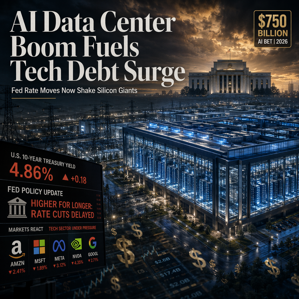 AI Data Center Boom Drives Tech Giants to Debt Markets, Heightening Sensitivity to Fed Rate Moves