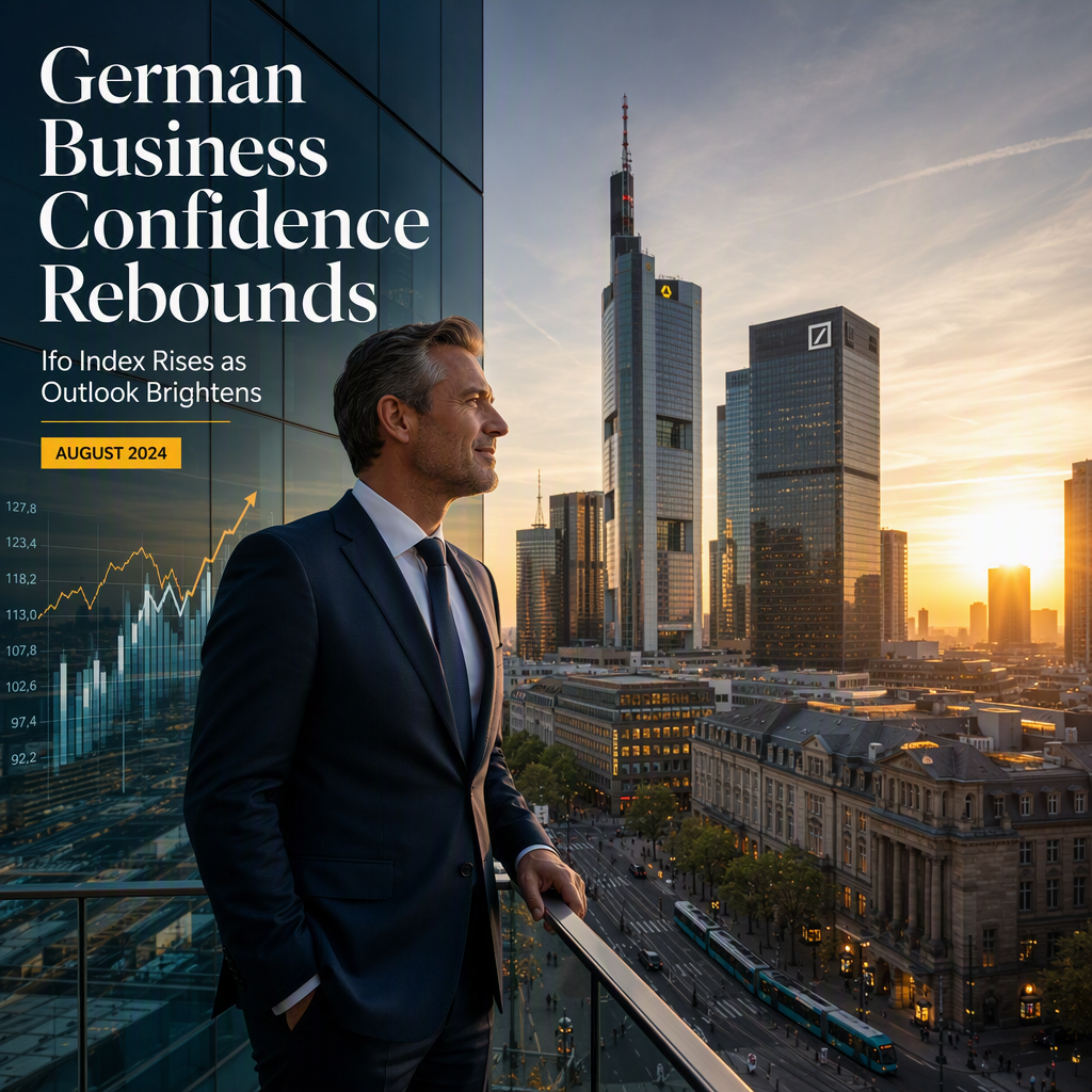 German Business Climate Improves in August, Ifo Index Rises to 88.8
