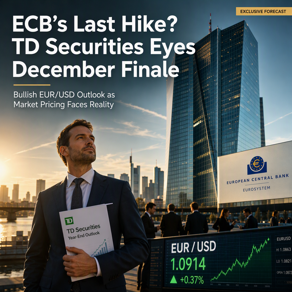 TD Securities Predicts Final ECB Rate Hike in December, Supports Bullish EUR/USD Outlook