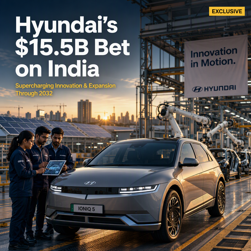 Hyundai Announces $15.5 Billion Strategic Investment in India Through 2032