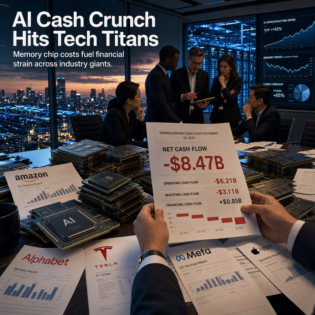 AI Spending Surge Squeezes Tech Giants' Cash Flow Amid Soaring Memory Costs