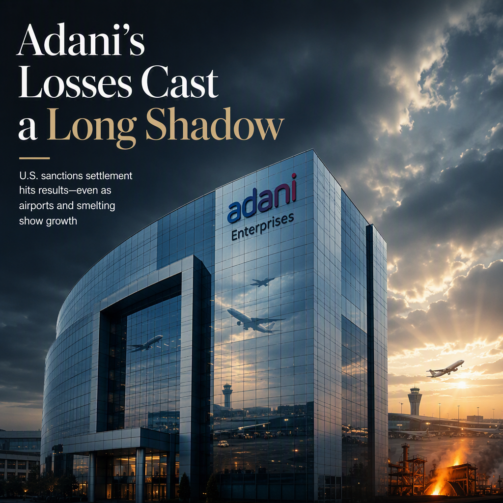 Adani Enterprises Posts Second Consecutive Quarterly Loss After U.S. Sanctions Settlement