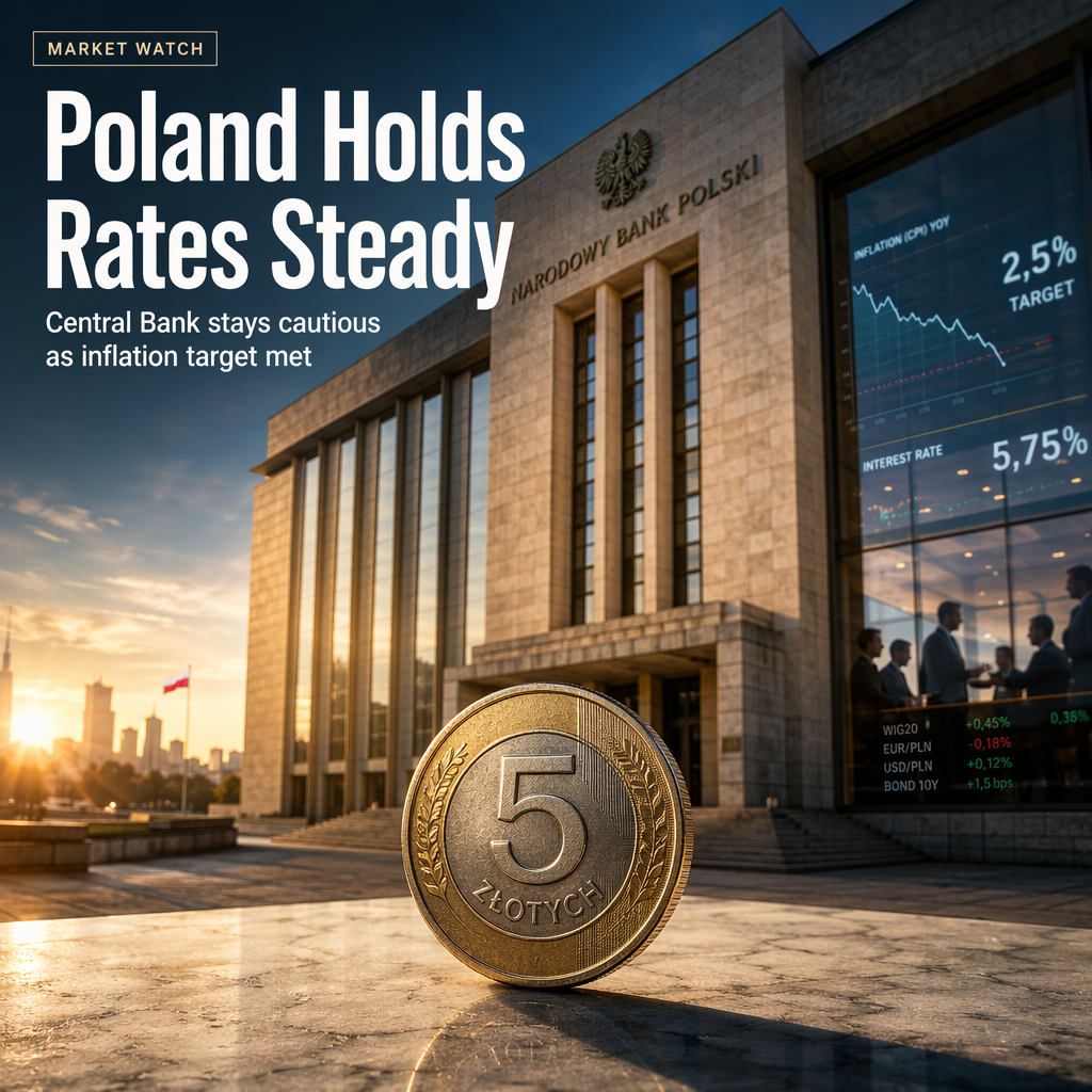 National Bank of Poland Expected to Hold Rates Steady Amid Inflation Target Achievement