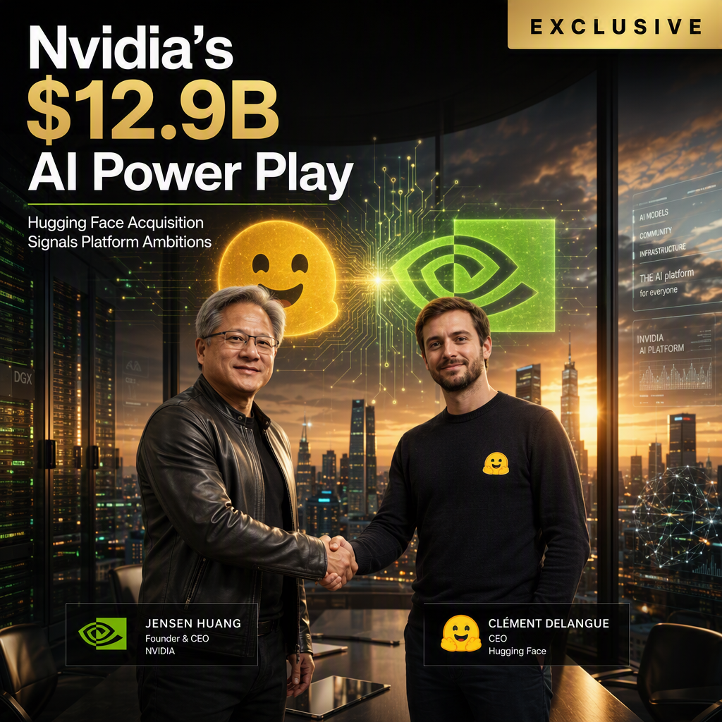Nvidia to Acquire Hugging Face for $12.9 Billion, Marking Major AI Platform Expansion