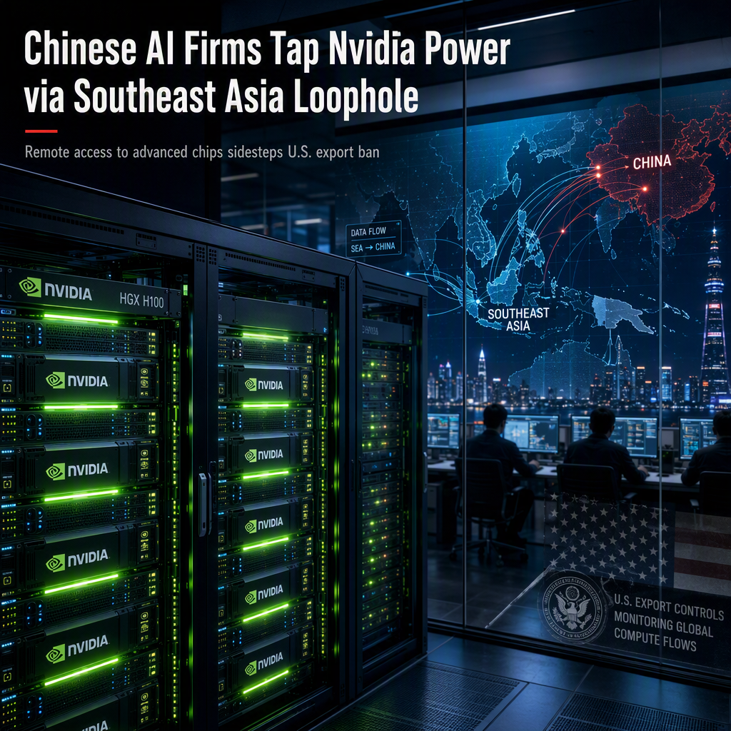 Chinese AI Firms Exploit Southeast Asia Loophole to Access Nvidia Chips Despite U.S. Ban