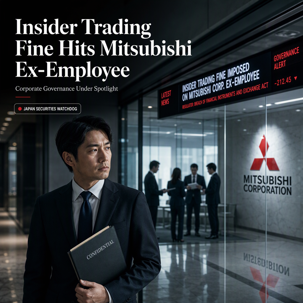 Mitsubishi Corp. Ex-Employee Fined for Insider Trading Ahead of Take-Private Deal