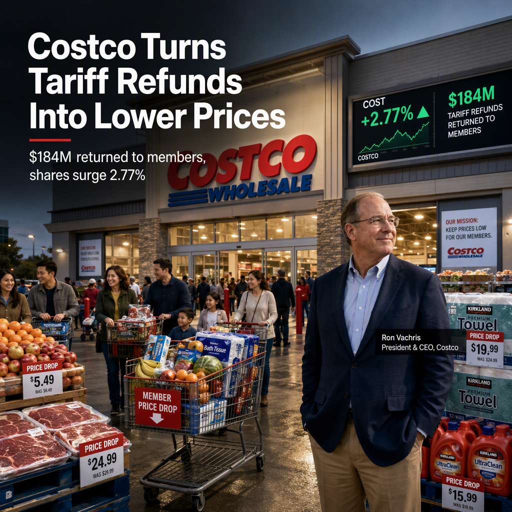 Costco Receives $184 Million in Tariff Refunds, Reinvests Majority Into Lower Member Prices