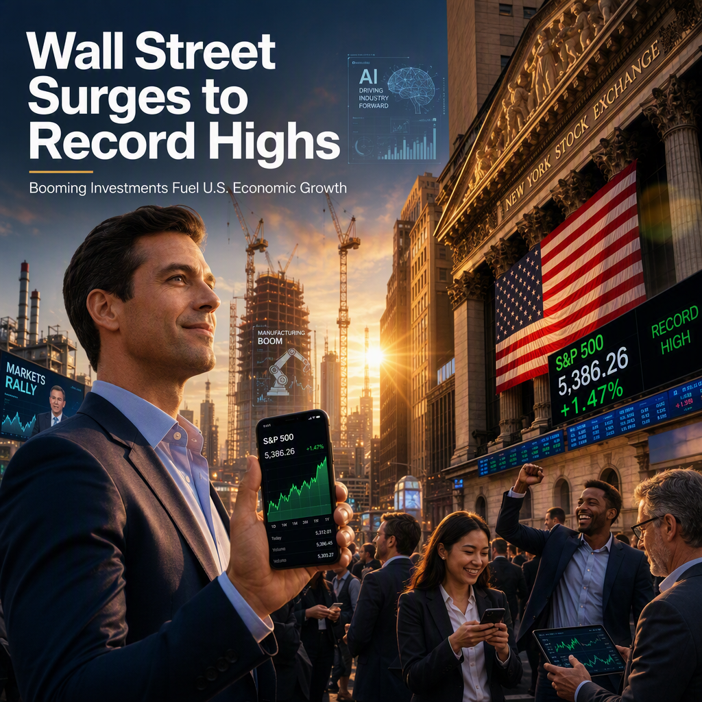 US Stock Market Hits Record Highs Amid Surging Capital Expenditures and Economic Growth