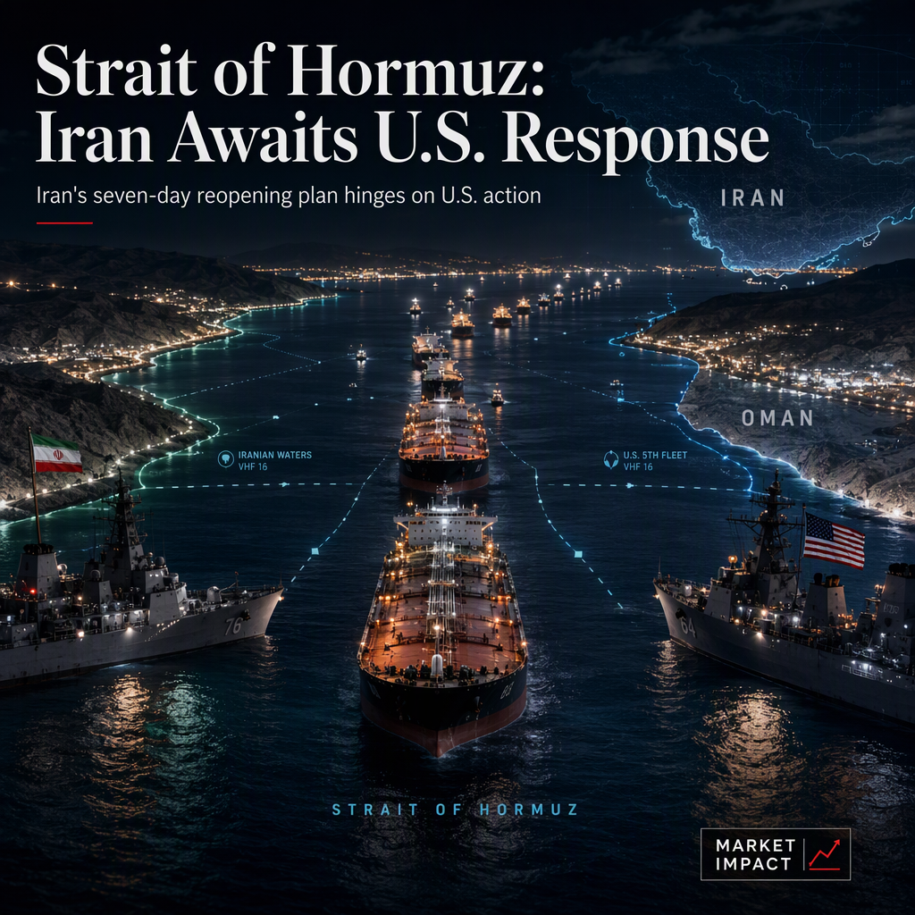 Iran Offers Seven-Day Plan to Reopen Strait of Hormuz, Awaits U.S. Response