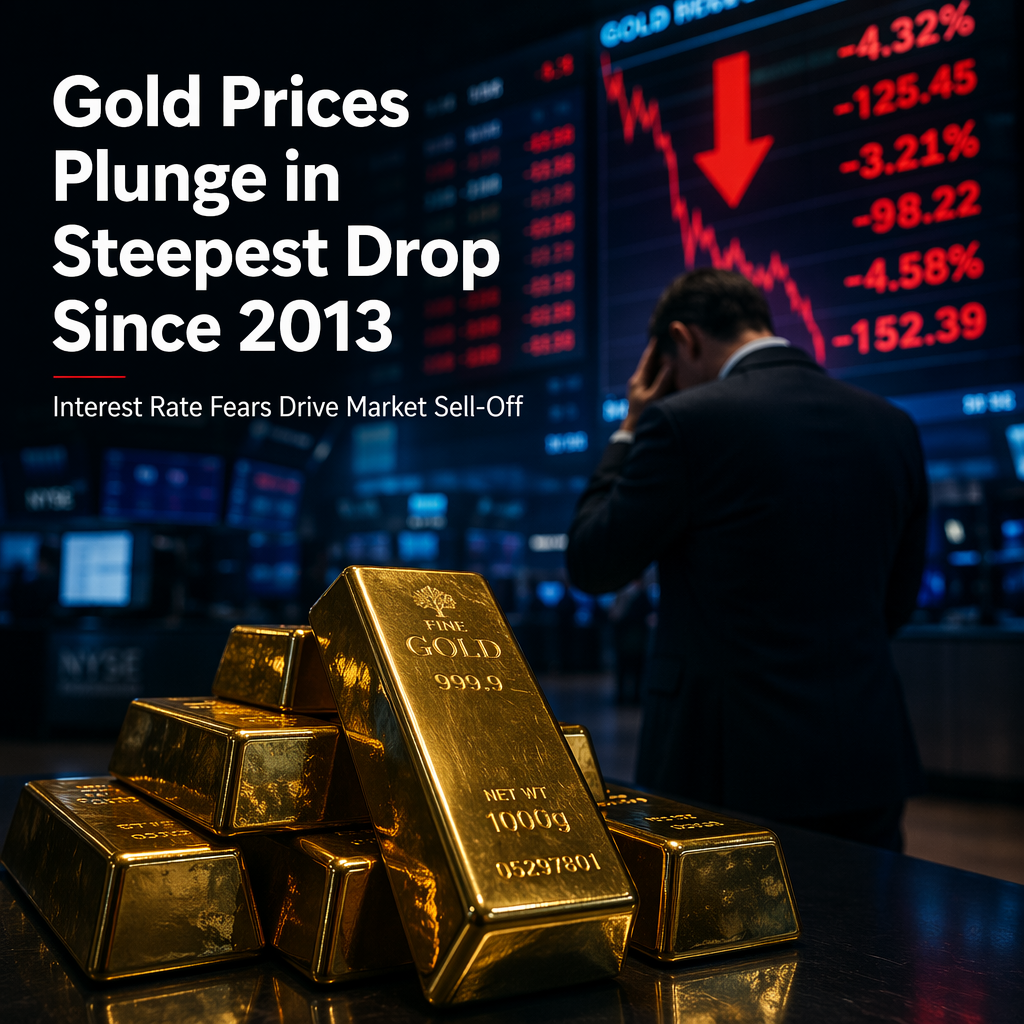 Gold Prices Extend Decline After Worst Quarter in 13 Years Amid Interest Rate Concerns