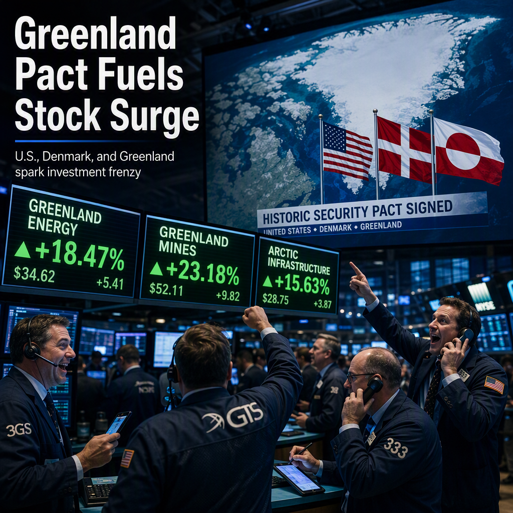 Greenland-Linked U.S. Stocks Skyrocket After Security Pact Between U.S., Denmark, and Greenland