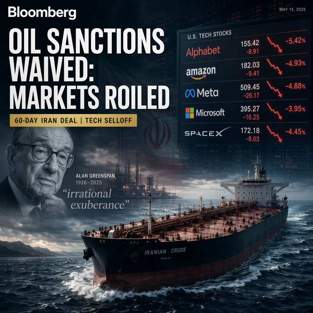 U.S. Waives Iran Oil Sanctions, Triggering Oil Price Drop and Tech Stock Selloff