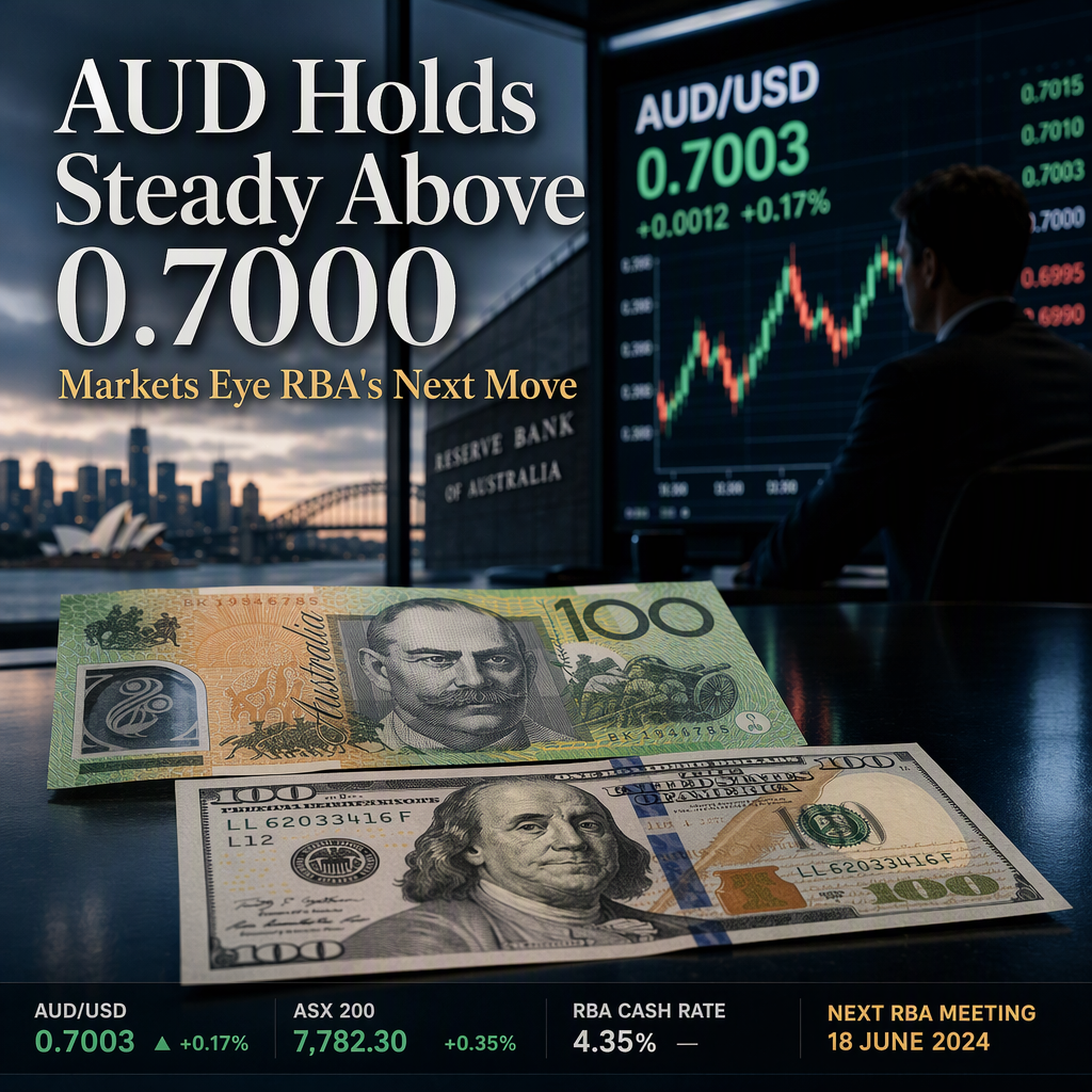 Australian Dollar Holds Above 0.7000 as Markets Await RBA Rate Decision