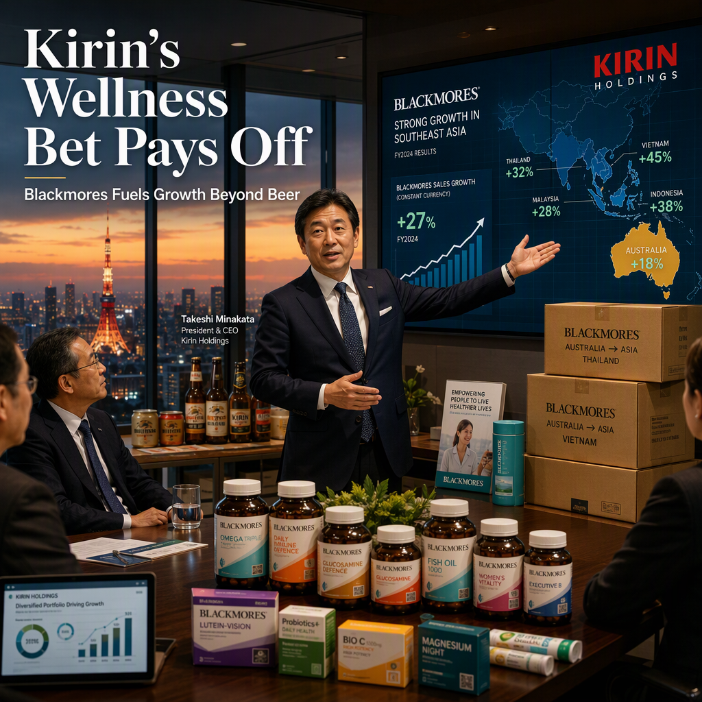 Kirin's Blackmores Acquisition Drives Growth Amid Shrinking Beer Market
