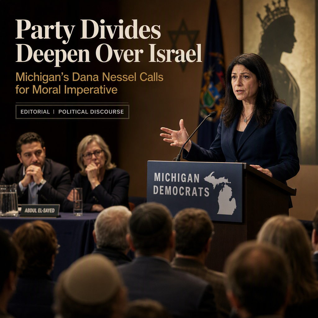 Michigan AG Dana Nessel Urges Jewish Democrats to Prioritize Global Humanity Over Israel's Security Amid Party Divisions