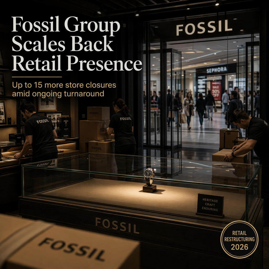 Fossil Group Plans Up to 15 More Store Closures Amid Ongoing Turnaround Efforts