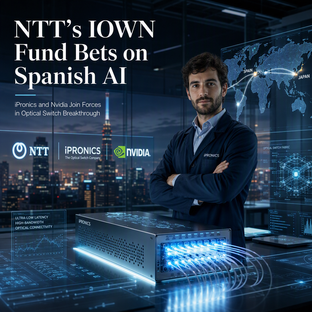 NTT's IOWN Fund Makes First Investment in Spanish AI Optical Switch Startup iPronics