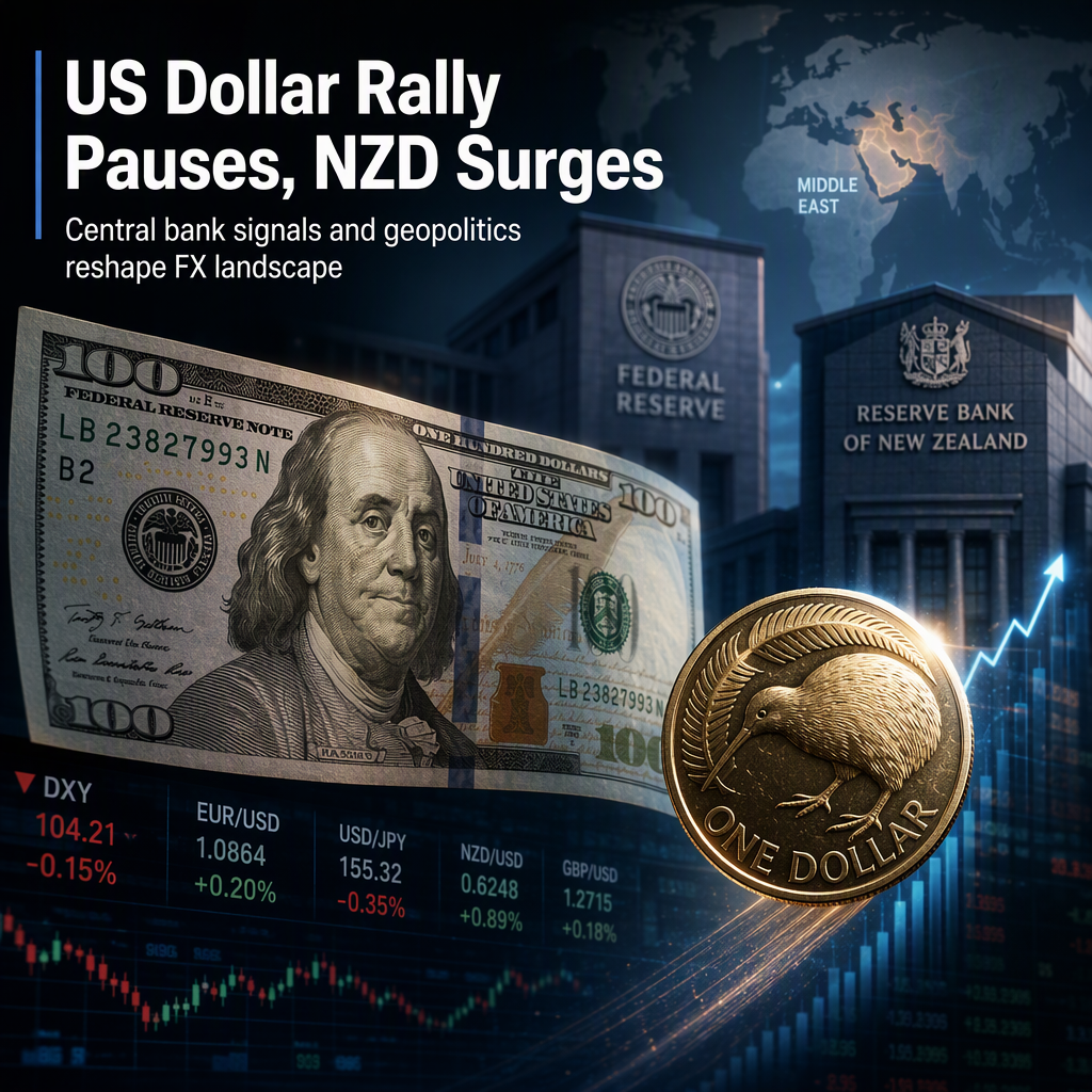US Dollar Rally Pauses as Fed Tightening Faces Global Central Bank Moves; NZD Strengthens on Hawkish RBNZ Signals