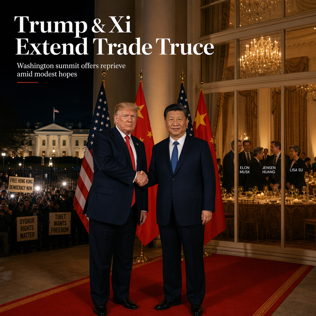 Trump and Xi Extend Trade Truce at Washington Summit Amid Modest Expectations