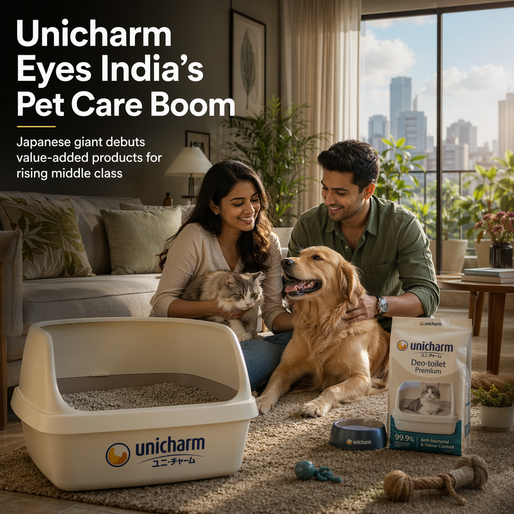 Unicharm Targets India's Growing Pet Care Market with Value-Added Products