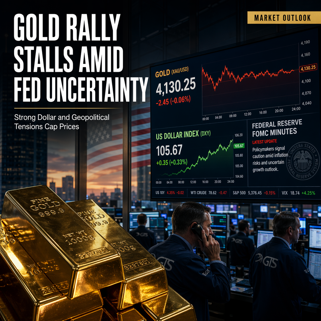 Gold Recovery Stalls as Fed Uncertainty and Strong Dollar Weigh on Prices