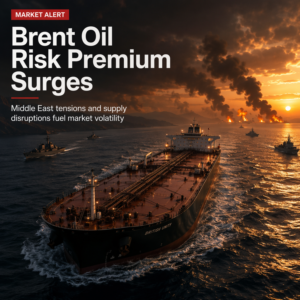 Brent Oil Risk Premium Climbs Amid Middle East Tensions and Supply Disruptions