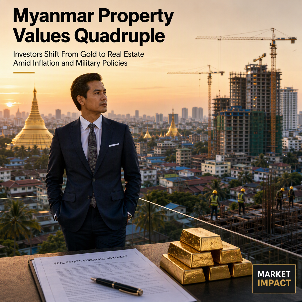 Myanmar Property Prices Surge Fourfold Amid Military Regime Policies and Inflation