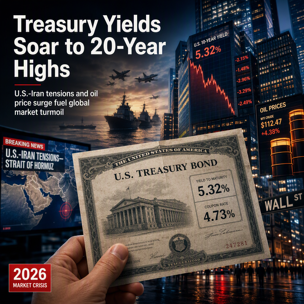 Treasury Yields Hit Multi-Decade Highs Amid U.S.-Iran Tensions and Rising Oil Prices