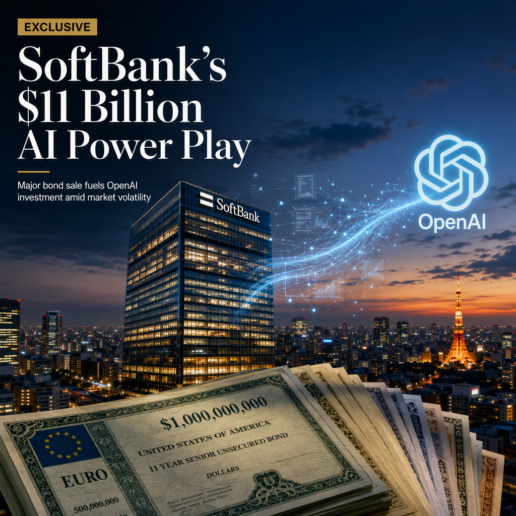 SoftBank Group Launches $11 Billion Bond Sale to Fund Major OpenAI Investment