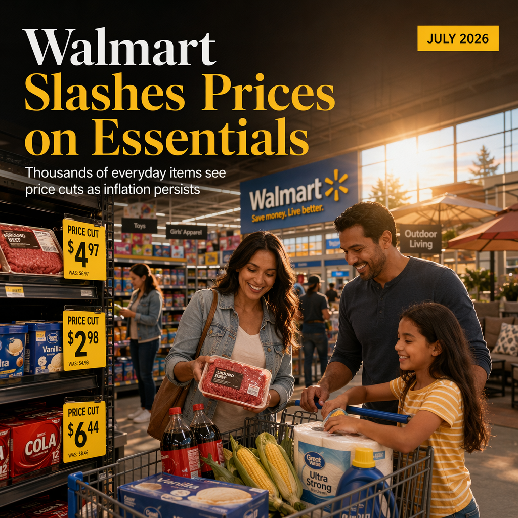 Walmart Slashes Prices on Thousands of Essentials Amid Inflation Pressures