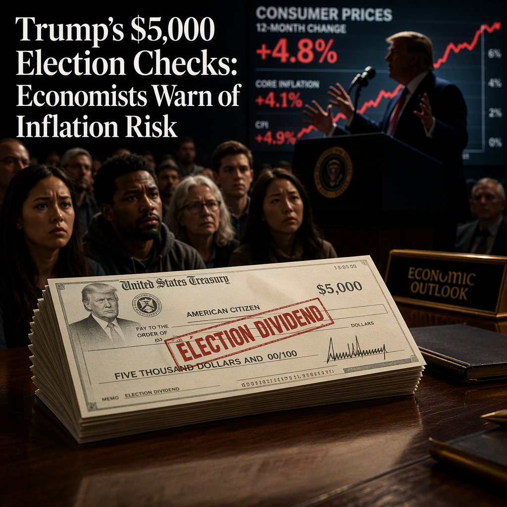 Trump's Proposed $5,000 Election Checks Spark Inflation Concerns Among Economists