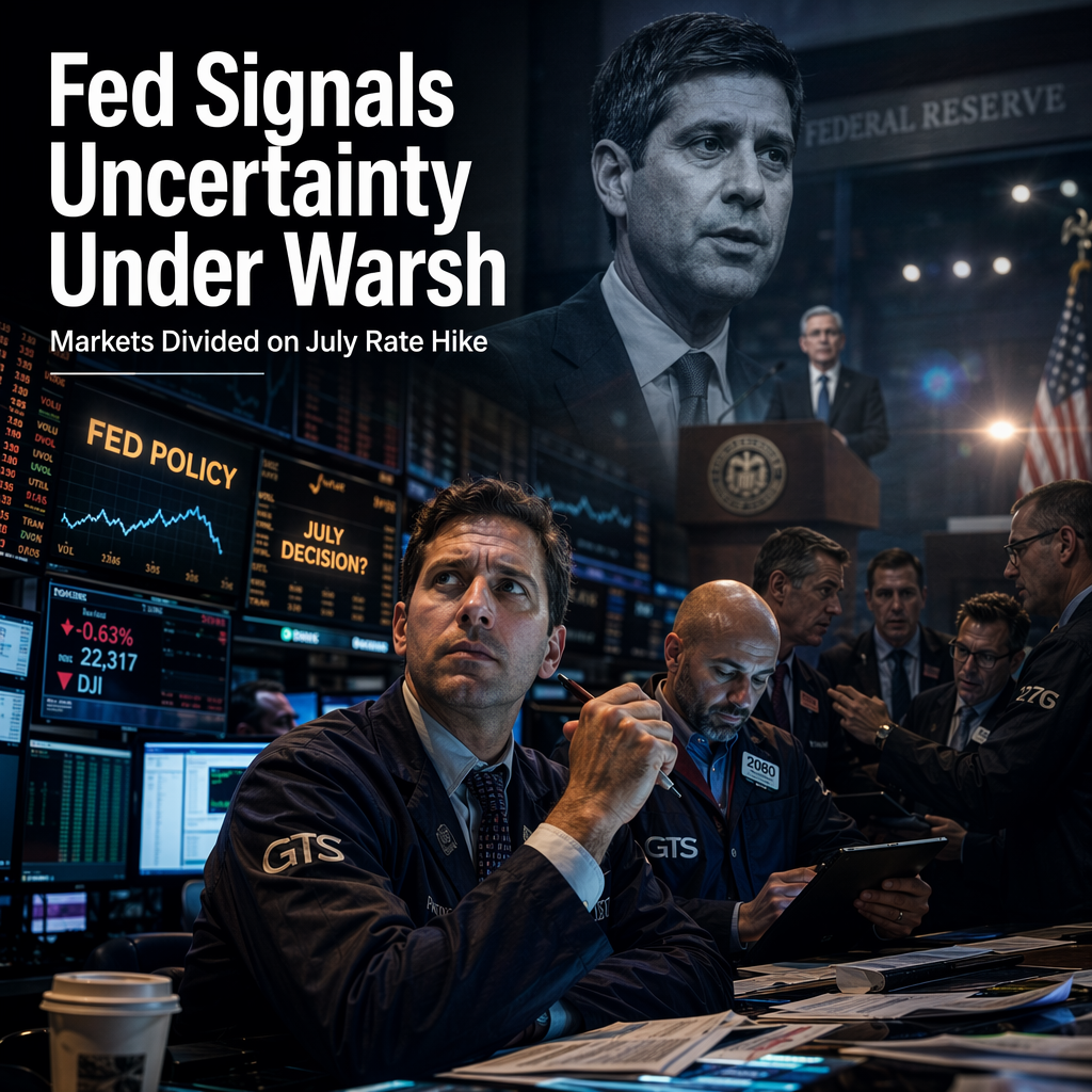 Fed Under Warsh Increases Policy Ambiguity, Markets Split on July Rate Hike