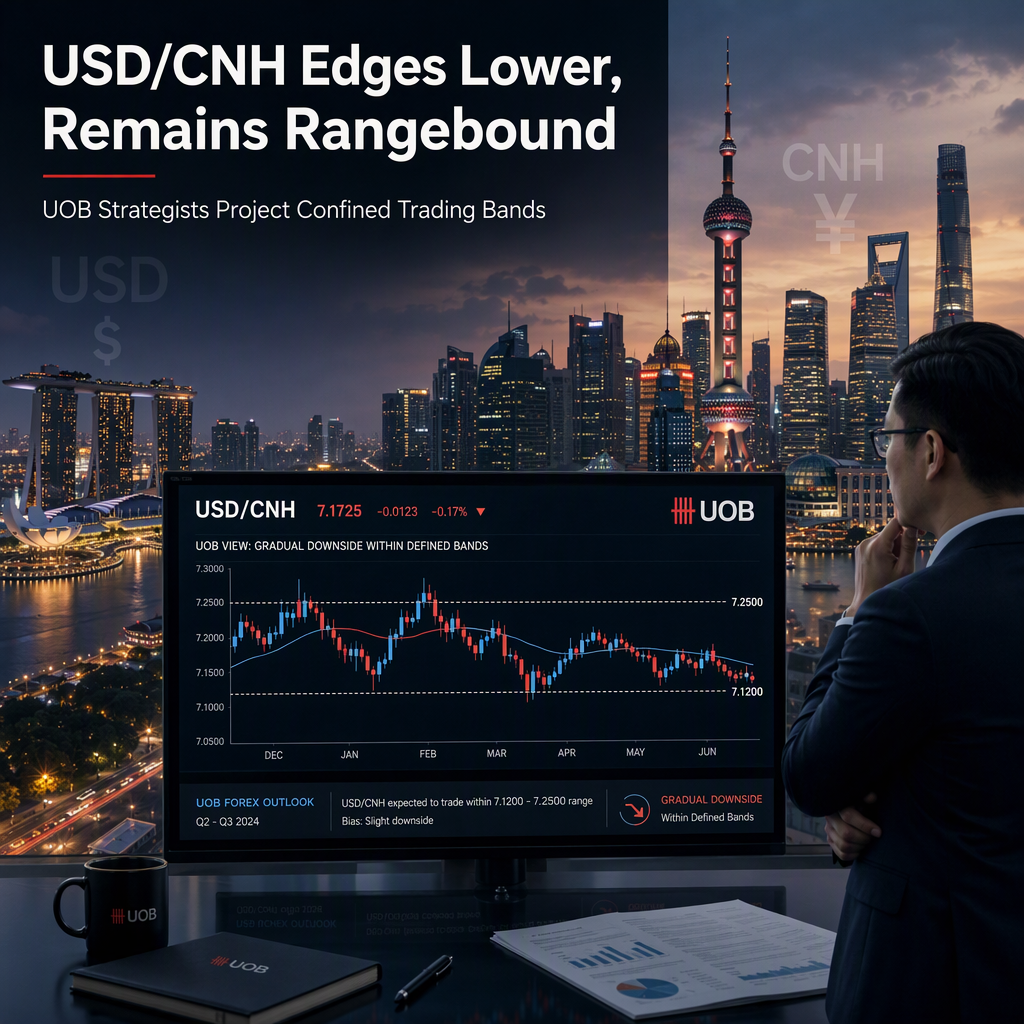 UOB Strategists See Gradual Downside for USD/CNH Within Defined Bands