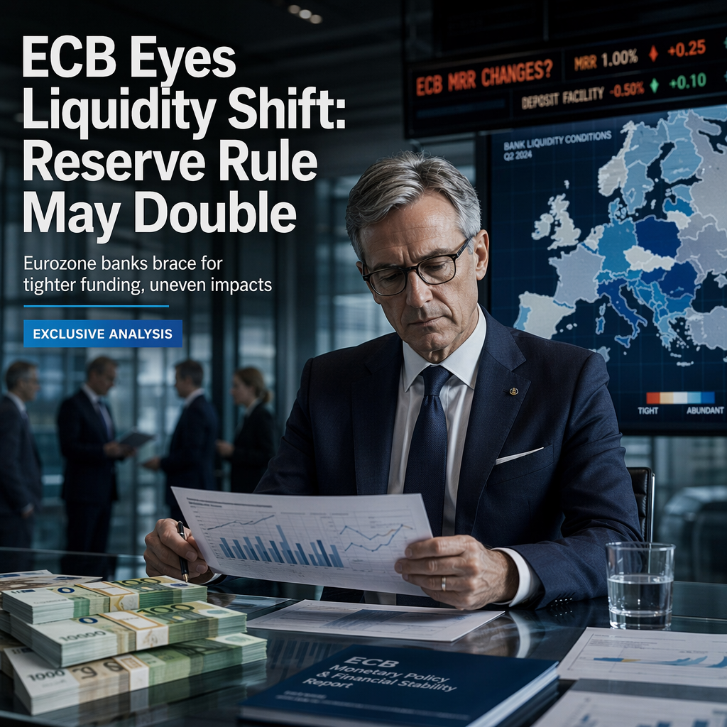 ECB Considers Doubling Minimum Reserve Requirement, Potentially Tightening Eurozone Liquidity