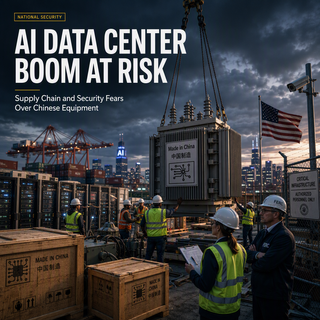 U.S. AI Data Center Expansion Faces Supply Chain Risks Amid Heavy Reliance on Chinese Equipment