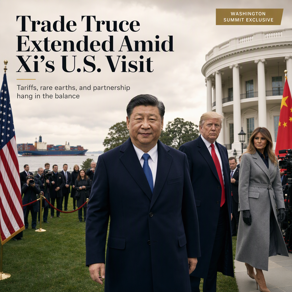 U.S. and China Extend Trade Truce by Two Months as Xi Jinping Visits Washington