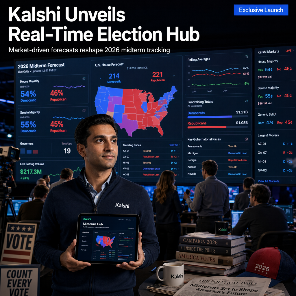 Kalshi Launches Real-Time Election Prediction Hub Ahead of 2026 Midterms