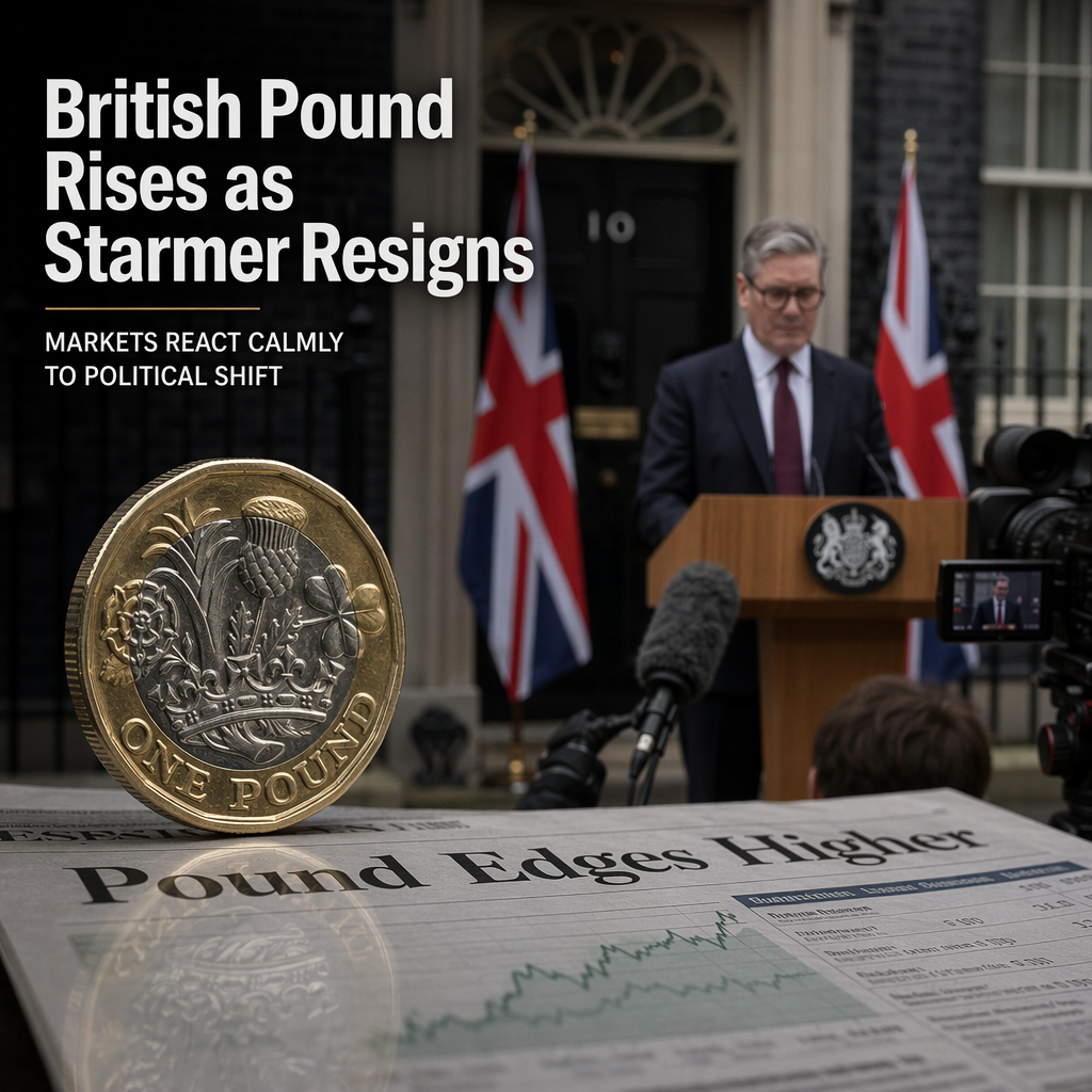 British Pound Rises Above 1.3200 Following PM Keir Starmer’s Resignation