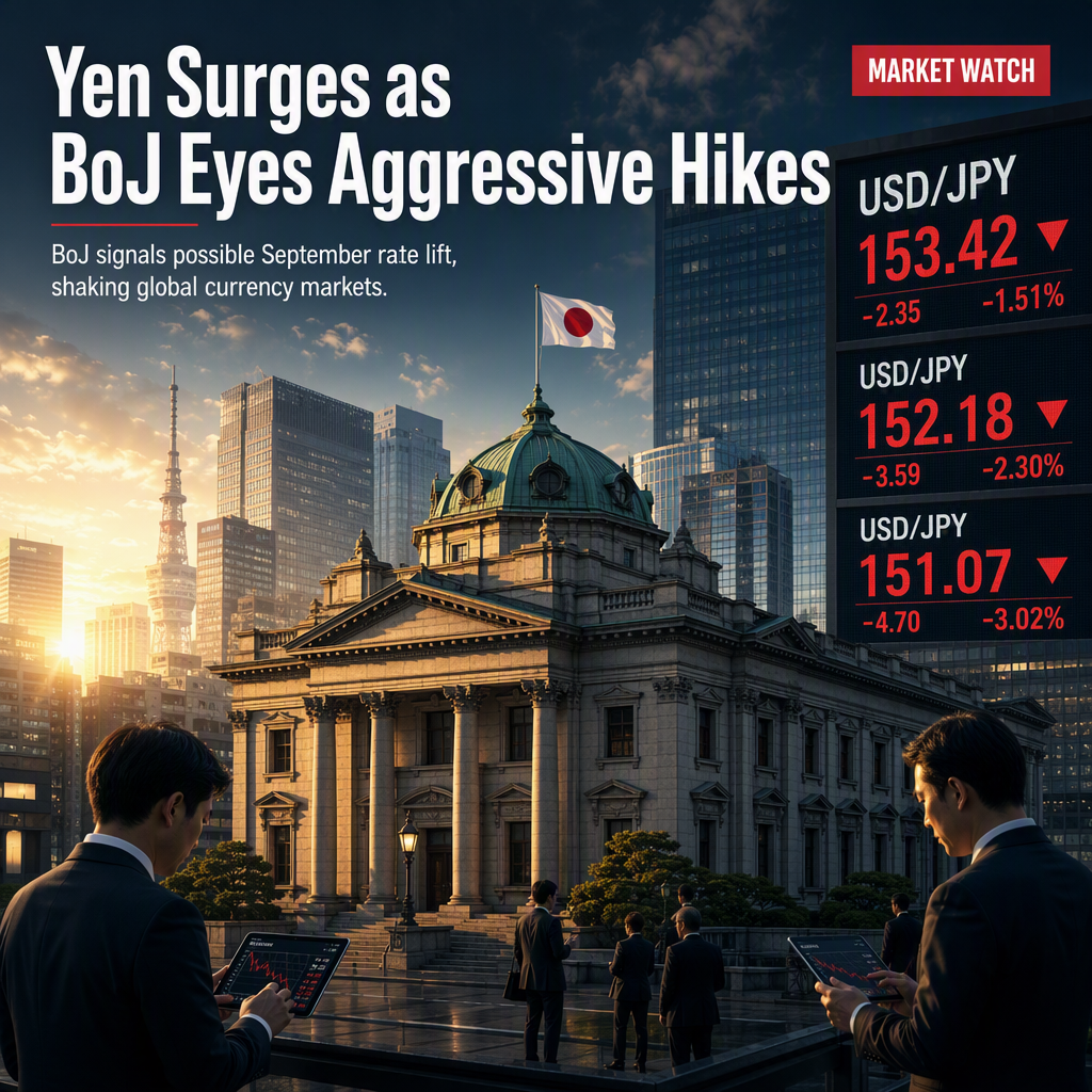 Japanese Yen Strengthens as BoJ Signals Aggressive Rate Hike Path