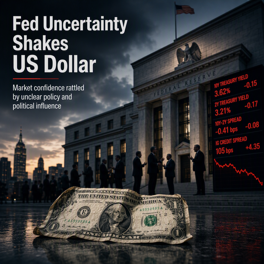 Fed Uncertainty and Political Influence Weigh on US Dollar Outlook, Says MUFG