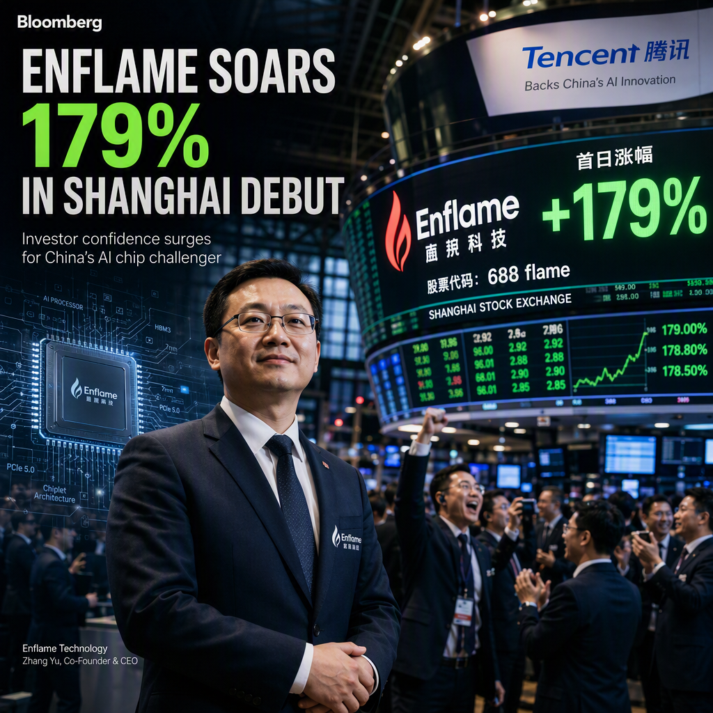 Enflame Soars 179% in Shanghai Debut, Signaling Investor Confidence in Chinese AI Chips