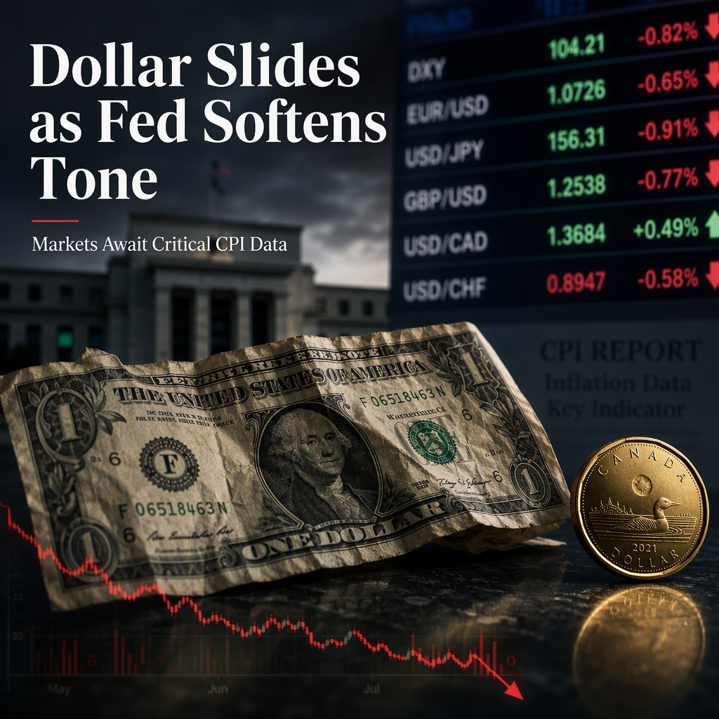 US Dollar Weakens as Markets Await Key CPI Data; Fed Signals Dovish Shift