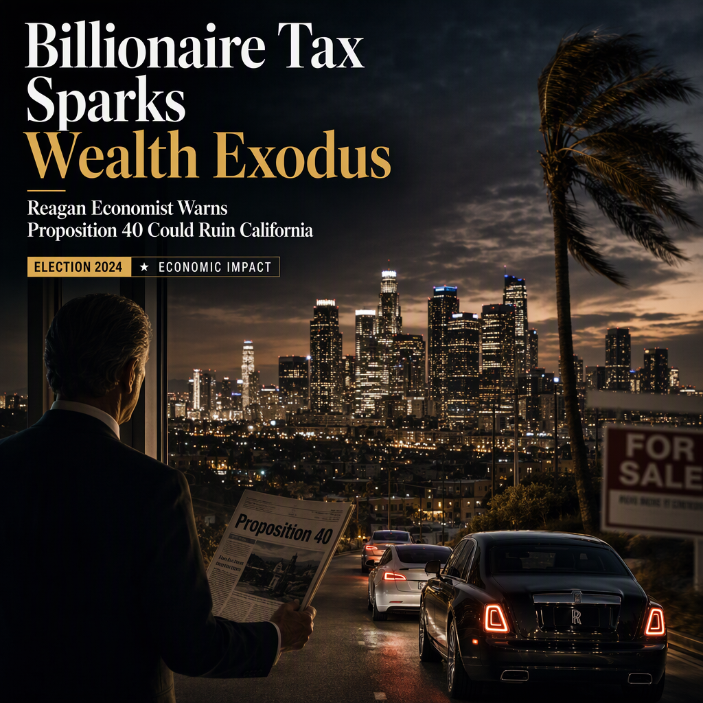 Reagan Economist Warns California Billionaire Tax Could Trigger Wealth Exodus