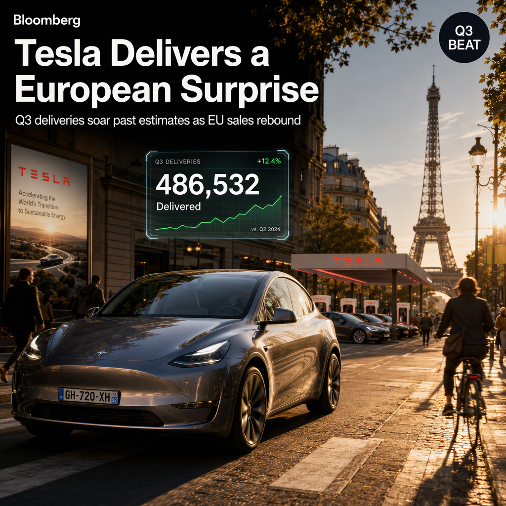 Tesla Surpasses Q3 Delivery Estimates Amid European Sales Rebound
