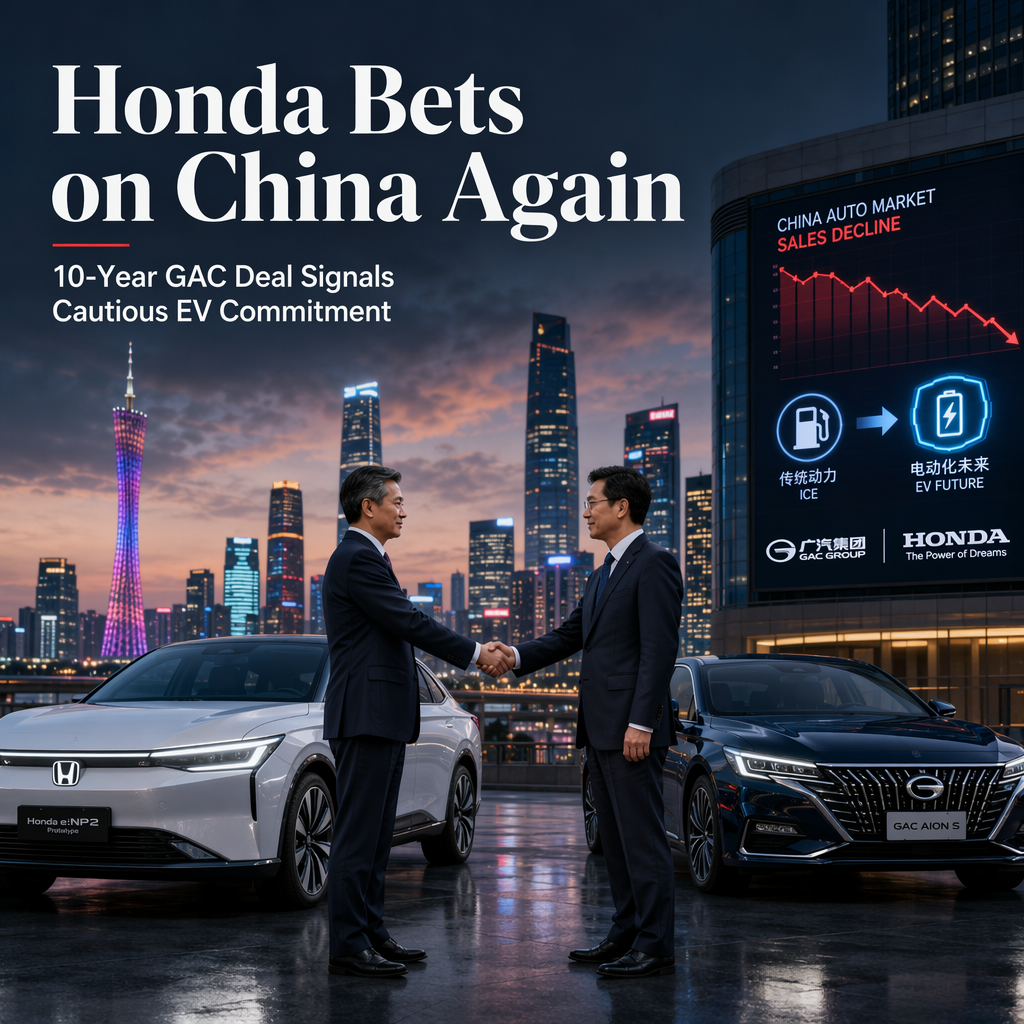 Honda Extends GAC Joint Venture by 10 Years Amid Plunging China Sales and EV Shift