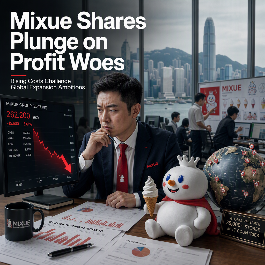 Mixue Shares Slide After Profit Drop Amid Rising Costs and Global Expansion Plans