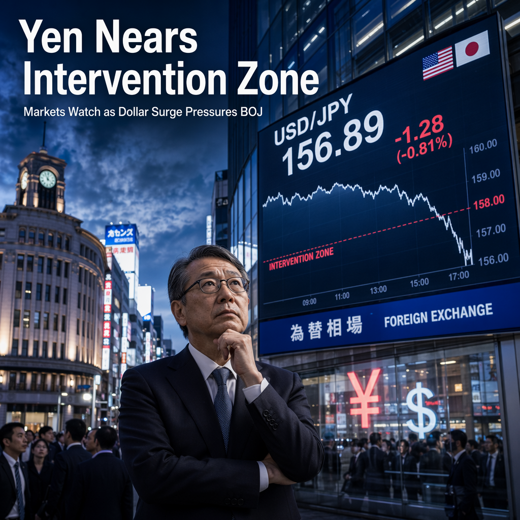 Japanese Yen Nears Intervention Threshold as Dollar Strengthens, Deutsche Bank Reports